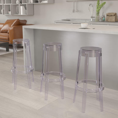 29.75'' High Transparent Barstool