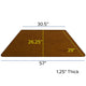 Oak |#| 29inchW x 57inchL Trapezoid Oak HP Laminate Adjustable Activity Table