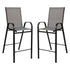 2 Pack Brazos Series Outdoor Barstools with Flex Comfort Material and Metal Frame