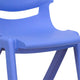 Blue |#| 2 Pack Blue Plastic Stackable School Chair with 12inchH Seat, Preschool Seating