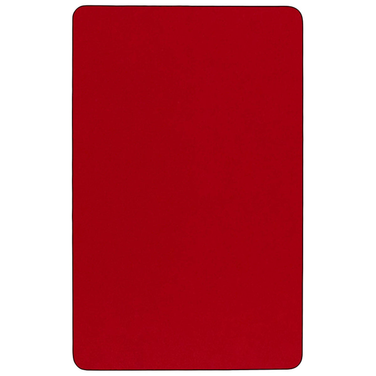 Red |#| 30inchW x 60inchL Rectangular Red Thermal Laminate Adjustable Activity Table