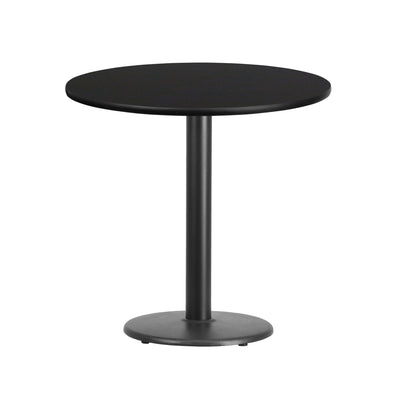 30'' Round Laminate Table Top with 18'' Round Table Height Base