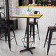 Natural |#| 30inch SQ Natural Laminate Table Top & 22inchx 22inch Bar Height Table Base w/ Foot Ring