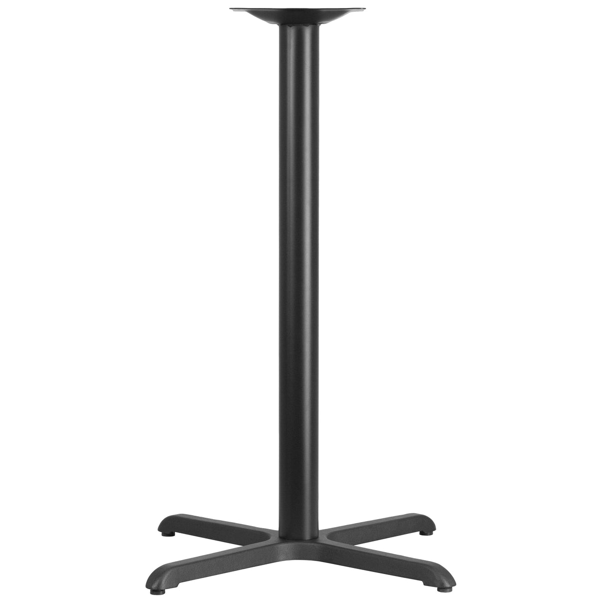 30inch x 30inch Restaurant Table X-Base with 3inch Dia. Bar Height Column