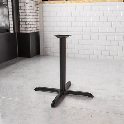 30'' x 30'' Restaurant Table X-Base with 3'' Dia. Table Height Column