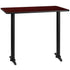 30'' x 48'' Rectangular Laminate Table Top with 5'' x 22'' Bar Height Table Bases