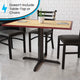 33inch x 33inch Restaurant Table X-Base with 4inch Dia. Table Height Column
