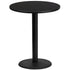 36'' Round Laminate Table Top with 24'' Round Bar Height Table Base