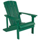 Green |#| Star and Moon Fire Pit with Mesh Cover & 2 Green Poly Resin Adirondack Chairs