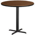 42'' Round Laminate Table Top with 33'' x 33'' Bar Height Table Base