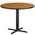 42'' Round Laminate Table Top with 33'' x 33'' Table Height Base