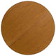 Oak |#| 42inch Round Oak Thermal Laminate Activity Table - Height Adjustable Short Legs