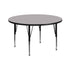 42'' Round Thermal Laminate Activity Table - Height Adjustable Short Legs