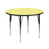 42'' Round Thermal Laminate Activity Table - Standard Height Adjustable Legs