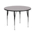 42'' Round Thermal Laminate Activity Table - Standard Height Adjustable Legs