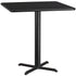 42'' Square Laminate Table Top with 33'' x 33'' Bar Height Table Base