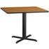 42'' Square Laminate Table Top with 33'' x 33'' Table Height Base