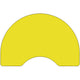 Yellow |#| 48inchW x 96inchL Kidney Yellow HP Laminate Activity Table - Height Adjustable Legs