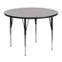 48'' Round HP Laminate Activity Table - Standard Height Adjustable Legs