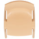 Natural |#| 4 Pack Natural Plastic Stack School Chair with 13.25inchH Seat, K-2 School Chair