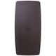 5.62-Foot Brown Rattan Indoor-Outdoor Plastic Folding Table-Umbrella Hole