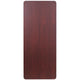 6-Foot High Pressure Mahogany Laminate Folding Banquet & Catering Table