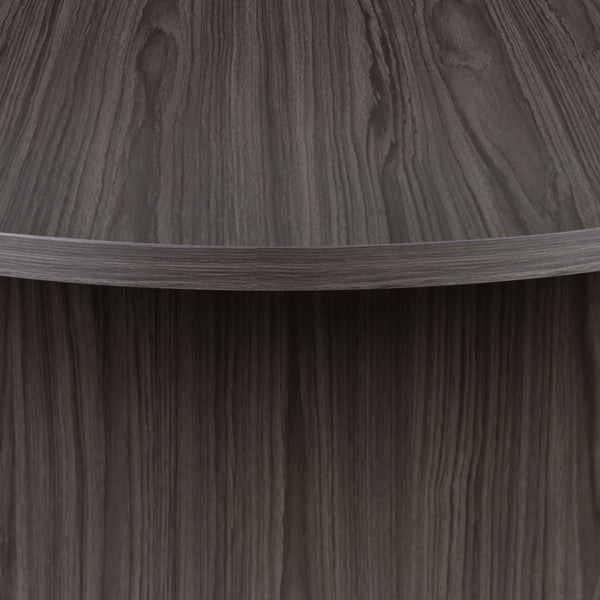 Rustic Gray |#| 6 Foot (72 inch) Classic Oval Conference Table in Rustic Gray - Meeting Table