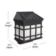 Decorative Wall Mount Solar Powered Lighting for Decks and Fencing in Black