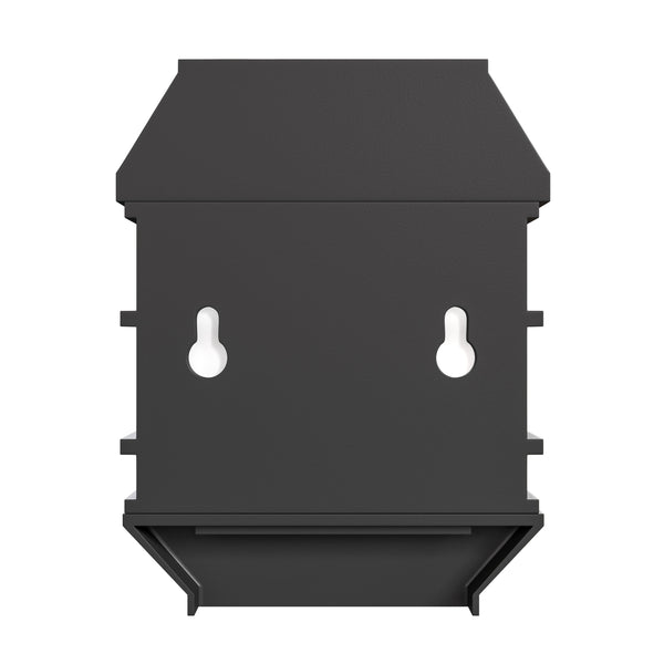 Decorative Wall Mount Solar Powered Lighting for Decks and Fencing in Black