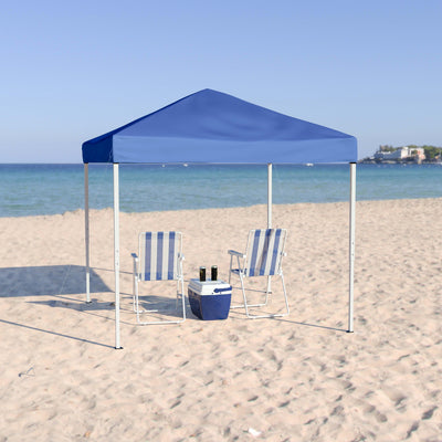 8'x8' Outdoor Pop Up Event Slanted Leg Canopy Tent with Carry Bag - View 2