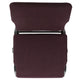 Grape/Amethyst Fabric/Silver Vein Frame |#| 20.5inch Grape Molded Foam Stacking Church Chair