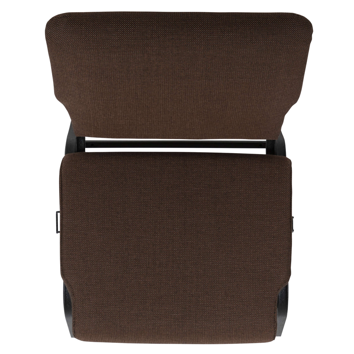 Java Fabric/Black Frame |#| 20.5inch Java Molded Foam Stacking Church Chair