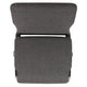 Charcoal Gray Fabric/Silver Vein Frame |#| 20.5inch Charcoal Molded Foam Stacking Church Chair