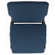 Blue Fabric/Silver Vein Frame |#| 20.5inch Blue Molded Foam Stacking Church Chair