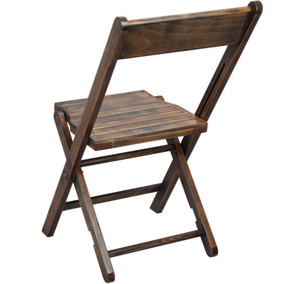 Advantage Slatted Wood Folding Wedding Chair