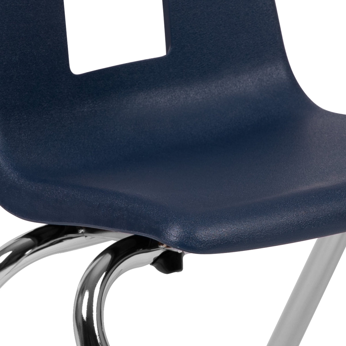Navy |#| Navy Student Stack Chair 12inchH Seat - School Classroom Chair - Daycare Chair