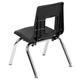 Black |#| Black Student Stack Chair 12inchH Seat - School Classroom Chair - Daycare Chair