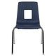 Navy |#| Navy Student Stack Chair 18inchH Seat - Classroom Chair for Middle-High-Adults