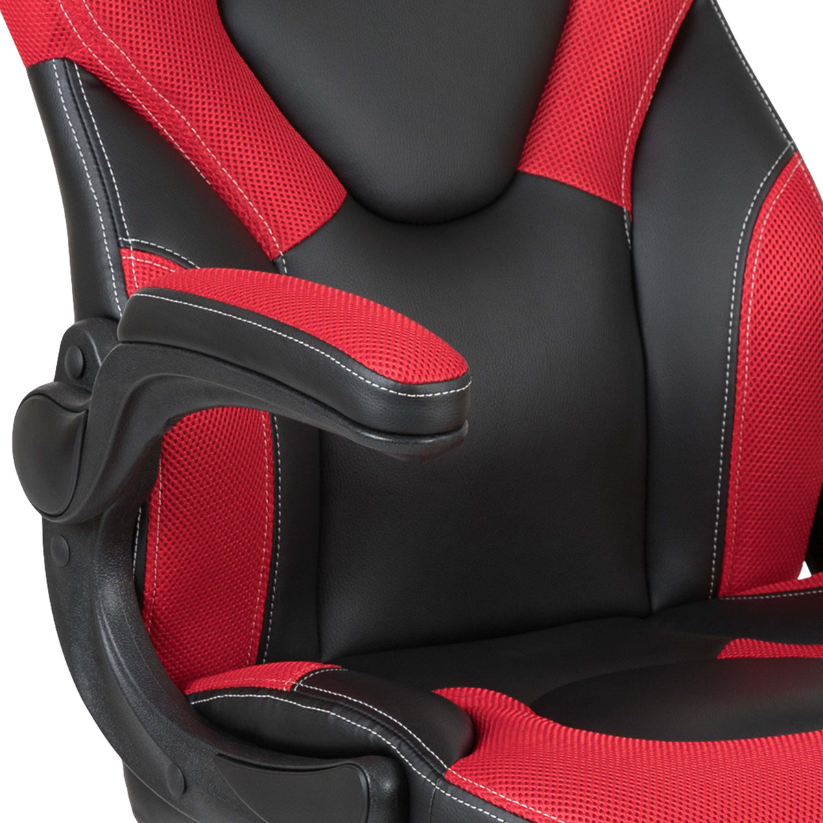 Gaming Desk & Chair Set: Lumbar Support, Arms, Cupholder, Headphone Hook