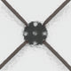 Clear/Bronze |#| 31.5inch Square Tempered Glass Metal Table with Smooth Ripple Design Top