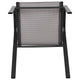 Gray |#| Gray Outdoor Stack Chair with Flex Comfort Material - Patio Stack Chair