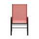 Red |#| Red Outdoor Stack Chair with Flex Comfort Material - Patio Stack Chair
