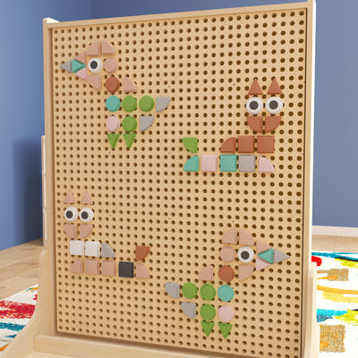 Bright Beginnings Commercial Grade 256 Piece Shape Set for Modular STEAM Wall Systems - View 2