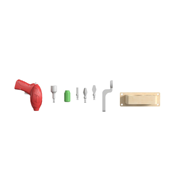 8 Piece Modular STEAM Wall Tool and Holder Accessory Kit with Working Drill