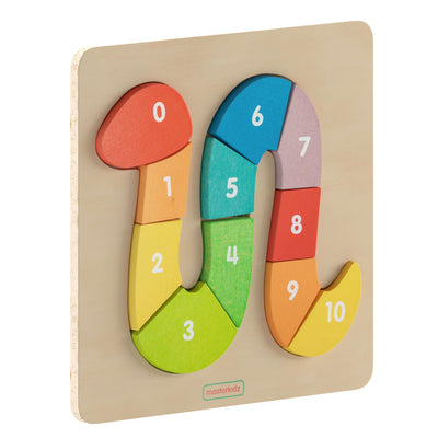 Bright Beginnings Commercial Grade Birch Plywood STEM Number Snake Puzzle Board