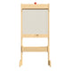 Commercial Double Sided Freestanding Wooden Art Easel with Storage Tray-Natural