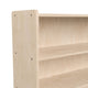 Commercial Grade Natural Finish Wooden Classroom Extra Wide 3 Shelf Storage Unit
