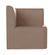 Commercial Grade Armless Modular 1-Seater Corner Chair - Neutral Vinyl