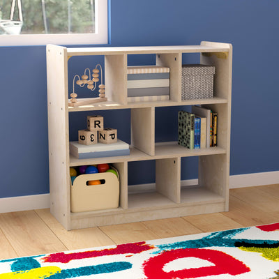 Bright Beginnings Commercial Grade Modular Wooden Classroom Open Storage Unit, Safe, Kid Friendly Design - View 2