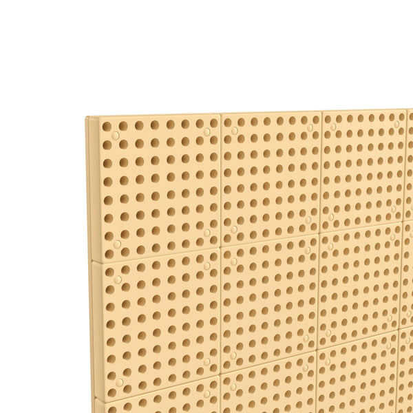 Commercial Grade 31.5inchW x 47inchH Peg Panel for Modular STEAM Wall System - Natural